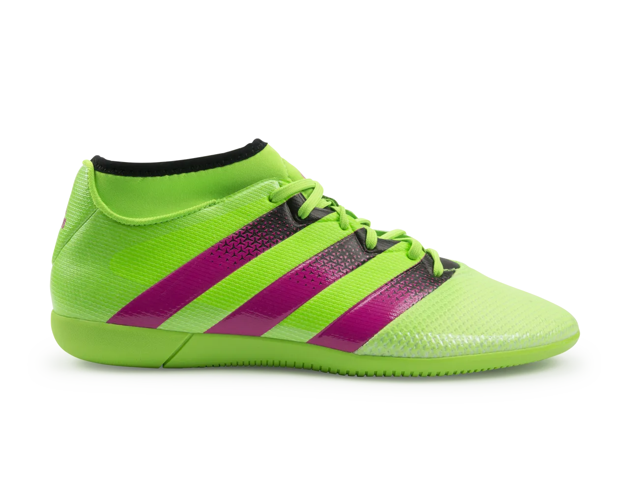 adidas Men's ACE 16.3 Primemesh Indoor Soccer Shoes Solar Green/Shock Pink/Black