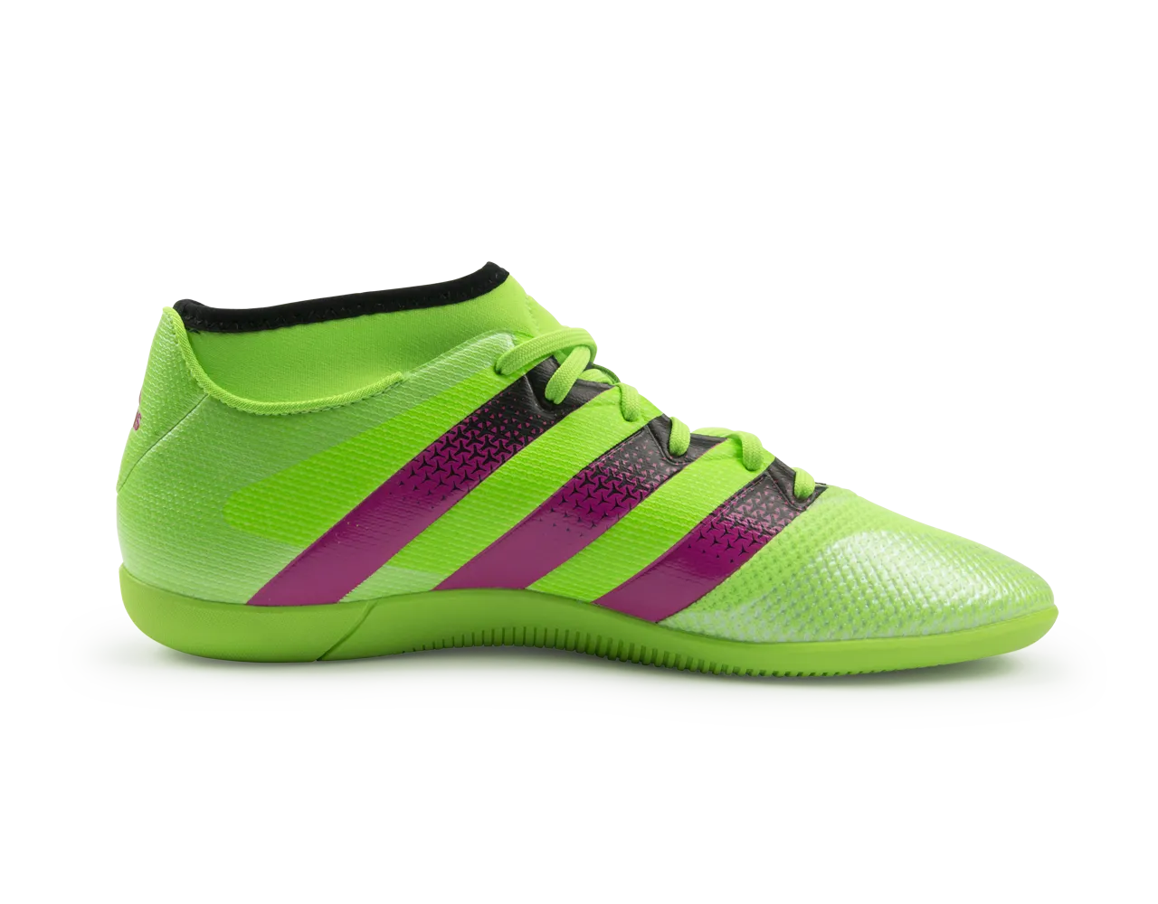 adidas Men's ACE 16.3 Primemesh Indoor Soccer Shoes Solar Green/Shock Pink/Black