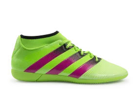 adidas Men's ACE 16.3 Primemesh Indoor Soccer Shoes Solar Green/Shock Pink/Black