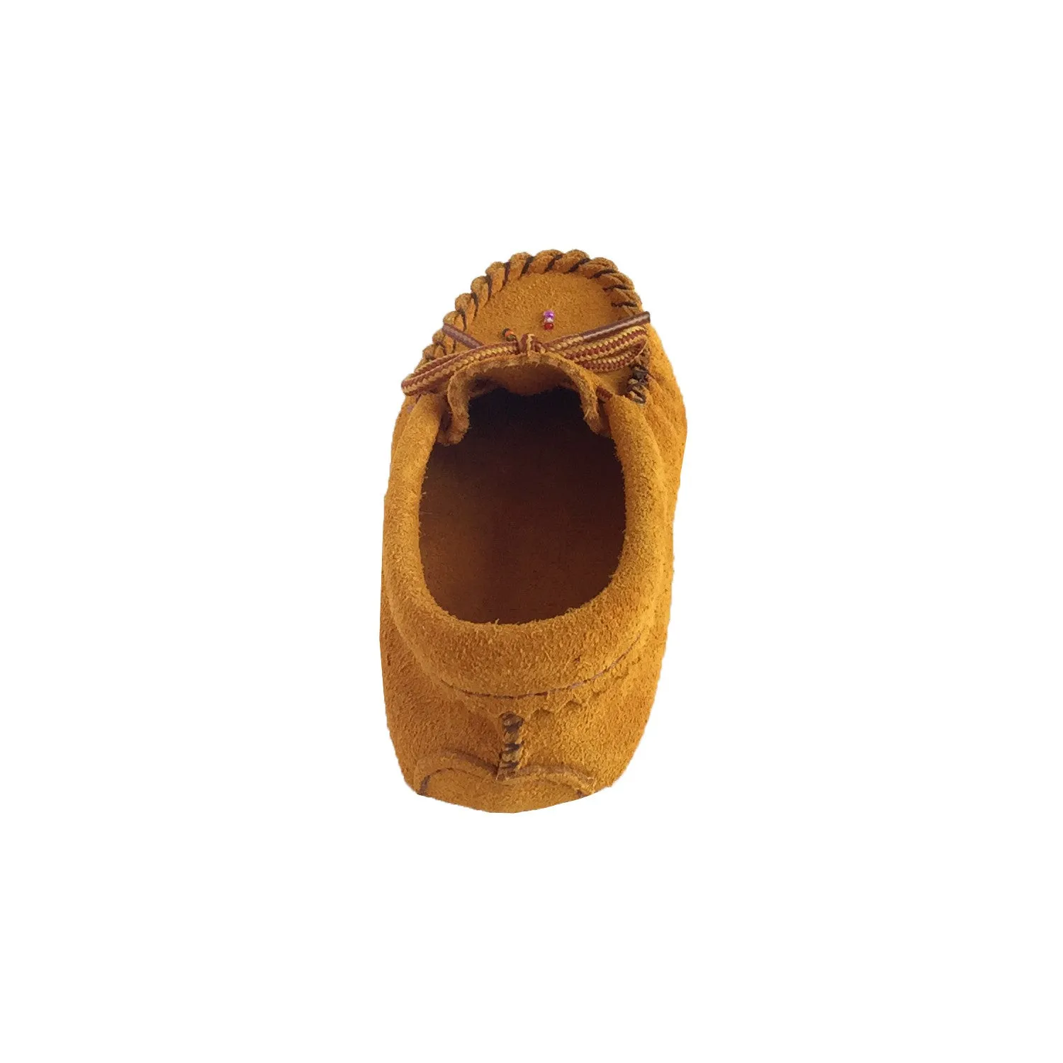 Children's Soft Sole Beaded Suede Moccasins