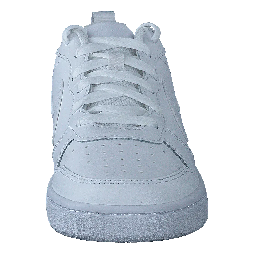 Court Borough Low 2 Big Kids' Shoes WHITE/WHITE-WHITE