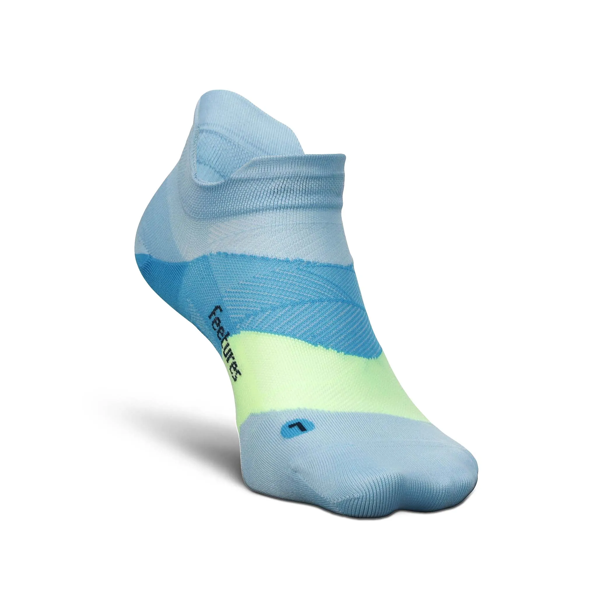 Feetures | Unisex Elite Ultra Light No Show Tab - Blue Crystal