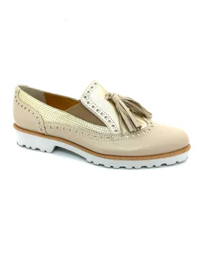 HB Shoes Soft Beige Gold Combo