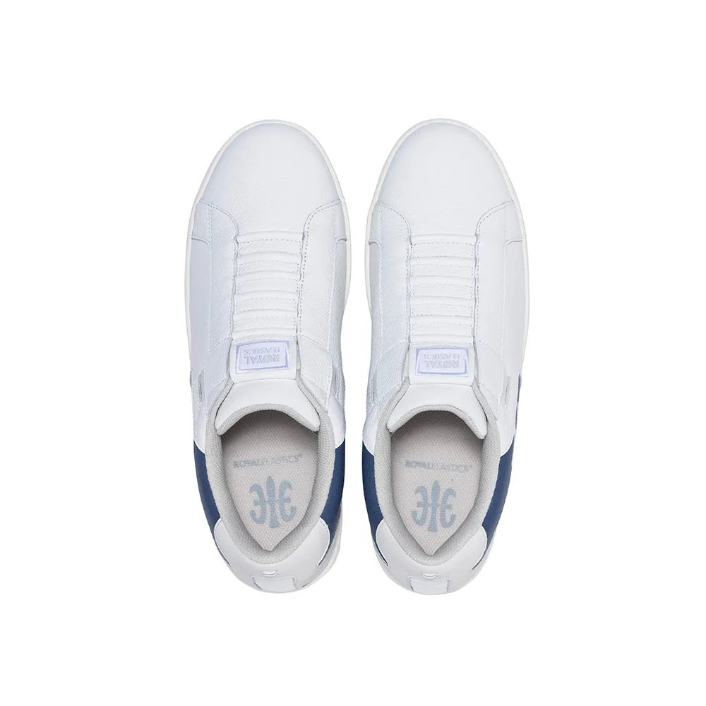 Men's Adelaide White Blue Leather Sneakers 02631-050