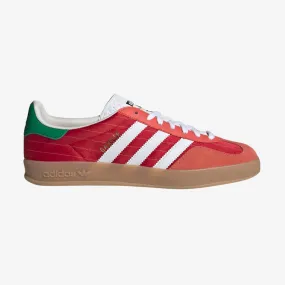 mens adidas gazelle indoor (scarlet red/gum)