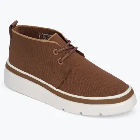 Mid Top Knit Sneaker - Coffee