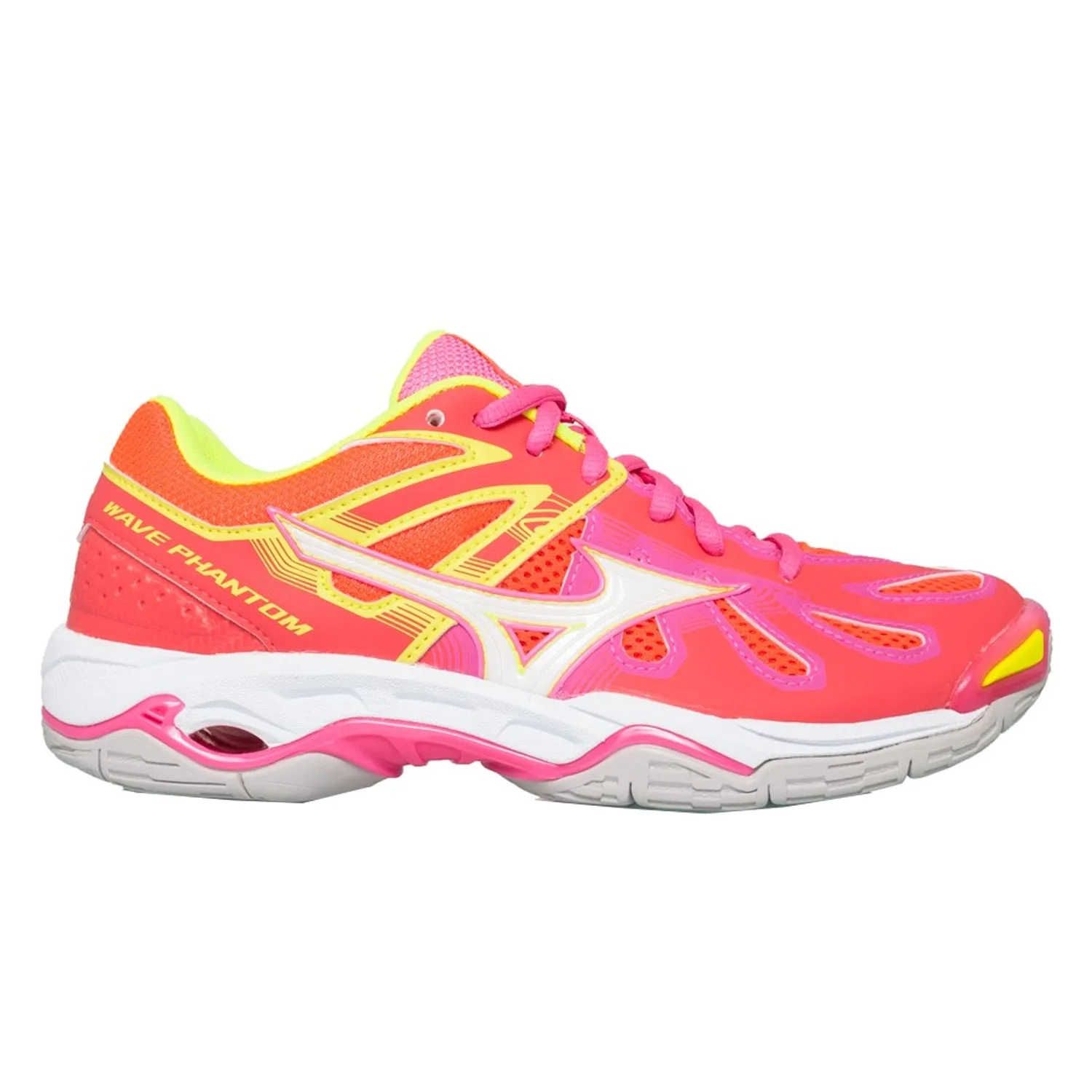 Mizuno Wave Phantom Netball Womens | Coral/White/Pink