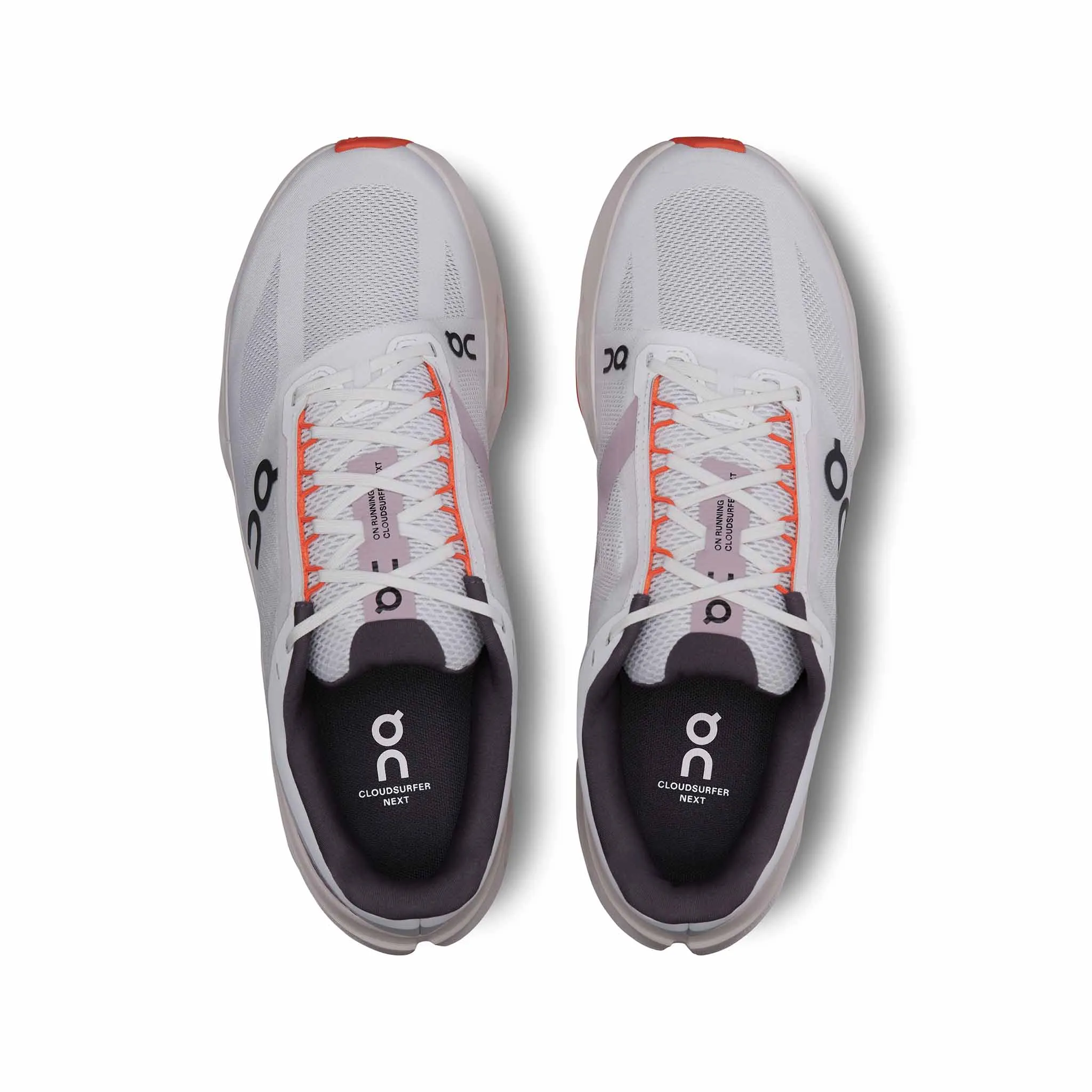 On | Men's Cloudsurfer Next Running Shoes - White/Flame