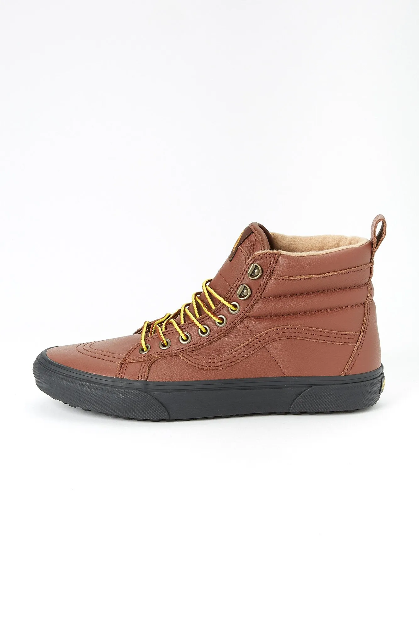 Vans Guys Sk8-Hi Matte Brown Winter Shoes