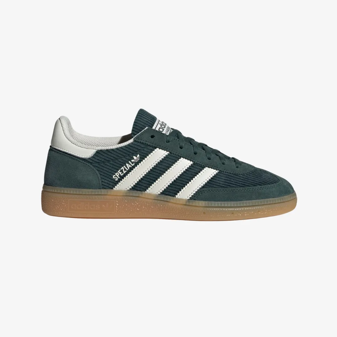 womens adidas handball spezial (mineral green/gum)